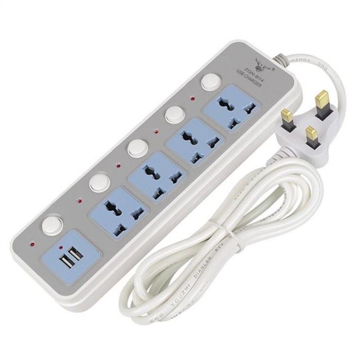 Power Strip With USB Socket